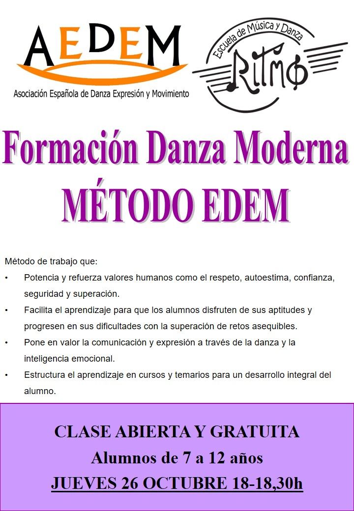 Clase abierta de Danza Moderna